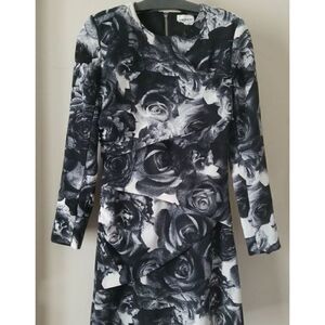 American Retro black roses dress 4 40